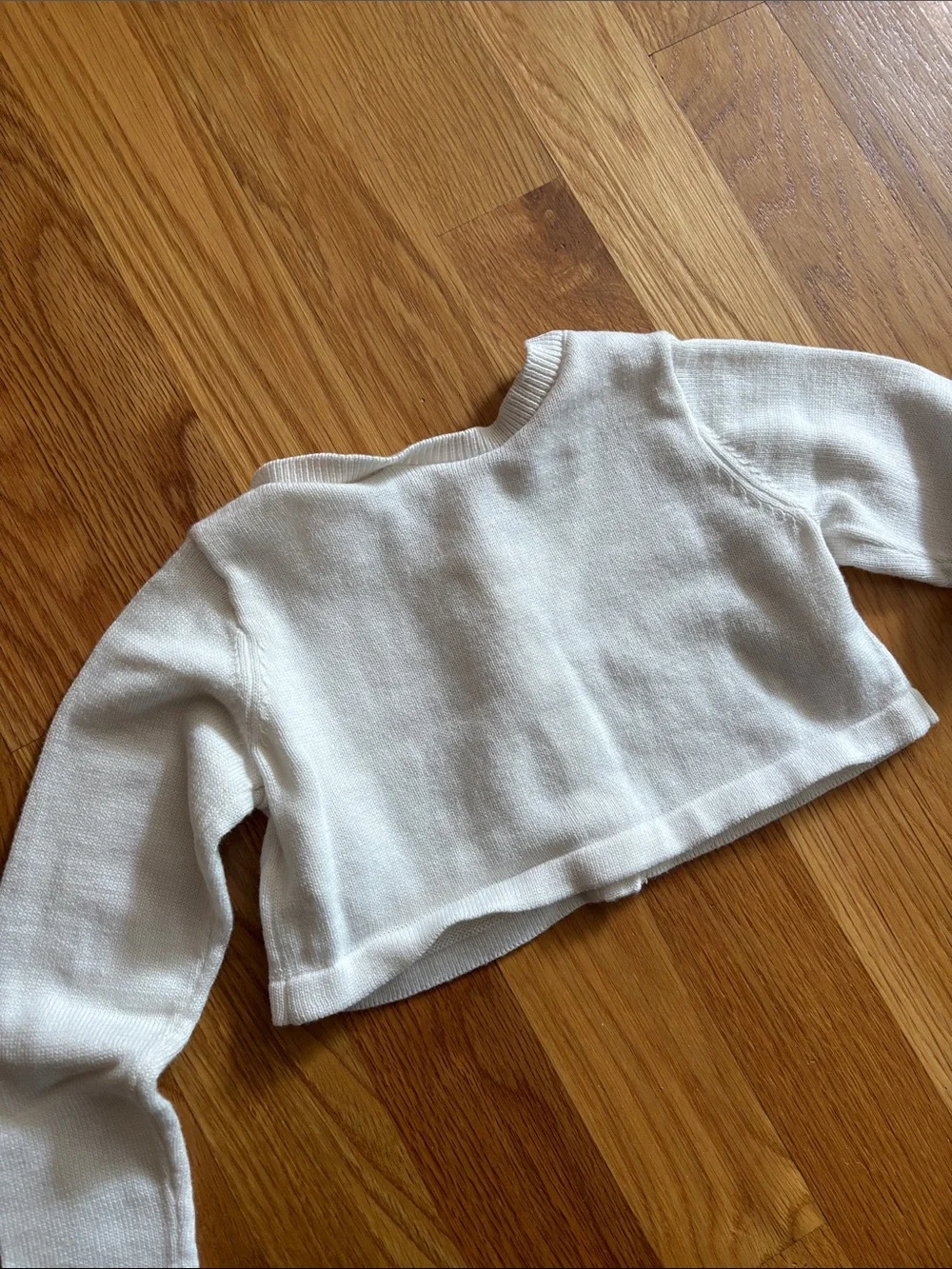 2T The Children's Place White Cropped Cardigan